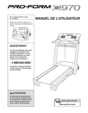 Pro-Form C970 Manuel De L'utilisateur