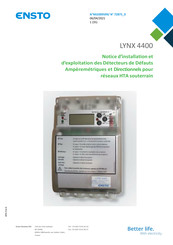 ensto LYNX 4400 Notice D'installation