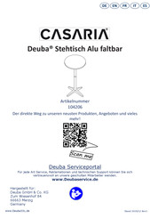 CASARIA Deuba 104206 Mode D'emploi