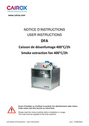 CAIROX DFA Notice D'instructions