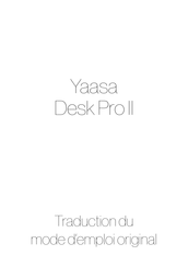 Yaasa Desk Pro II Traduction Du Mode D'emploi Original