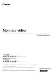 Canon DP-V2421 Guide D'utilisation