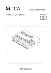 Toa A-1724 Manuel D'instructions