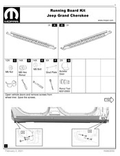 Mopar GCL-WL-SIDE-STEPS Manuel D'installation