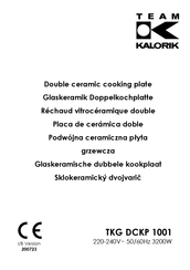 Team kalorik TKG DCKP 1001 Mode D'emploi