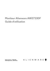 Alienware AW2723DF Guide D'utilisation