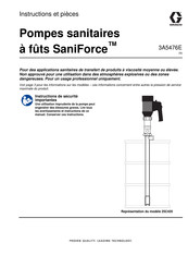 Graco SaniForce 25C779 Instructions Et Pièces