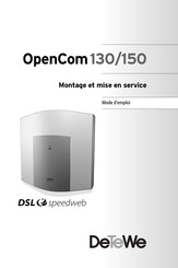 DETEWE OpenCom 130 Mode D'emploi