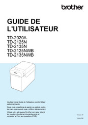 Brother TD-2125N Guide De L'utilisateur
