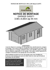 Madeira GA5571 Notice De Montage