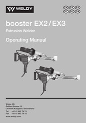 WELDY booster EX3 Notice D'utilisation