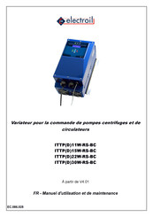 electroil ITTPD11W-RS-BC Manuel D'utilisation Et De Maintenance