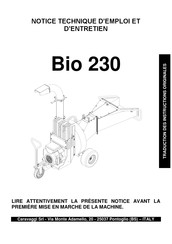 Caravaggi BIO 230 B Traduction Des Instructions D'origine