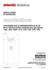 Atlantic Guillot CONDENSINOX 80 Installation Et Entretien