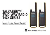 Motorola TALKABOUT T47X Serie Mode D'emploi