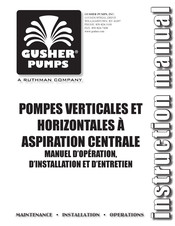 GUSHER PUMPS CM Serie Manuel D'instructions