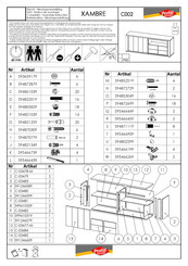 Profijt Meubel XAMBRE C002 Notice De Montage