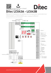 DITEC LCU43B Manuel D'installation