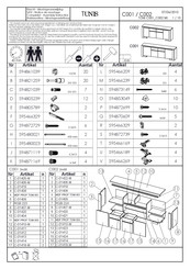 Profijt Meubel TUNIS C002 Notice De Montage
