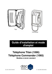 Hubbell 1066 Guide D'installation Et Mode D'emploi