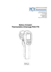 PCE Instruments 779 Notice D'emploi