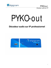 Digigram PYKO-out Manuel Utilisateur