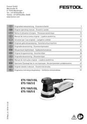 Festool ETS 150/3 E Notice D'utilisation D'origine