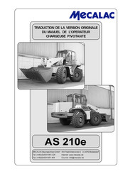 Mecalac AS 210e Manuel De L'opérateur