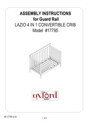 OXFORD BABY LAZIO 17795 Instructions D'assemblage