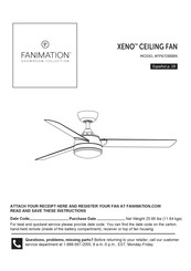 Fanimation XENO FP6728BBN Mode D'emploi