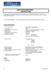 Sefram SEQ'ATEX22-MDPP2000 Serie Instructions