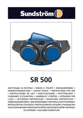 Sundstrom SR 500 Consignes D'utilisation