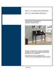 Monarch Specialties I 3100 Instructions D'assemblage