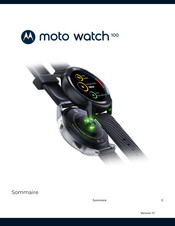 Motorola moto watch 100 Mode D'emploi