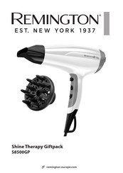 Remington Shine Therapy Giftpack S8500GP Mode D'emploi