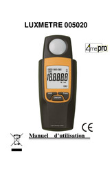 4mepro LUXMETRE 005020 Manuel D'utilisation