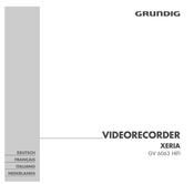 Grundig XERIA GV 6063 HIFI Mode D'emploi