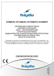 hajdu ZV80ErP Instructions De Montage Et D'utilisation