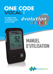 Evolupharm ONE CODE EVOLUTION VOCAL 4280 Manuel D'utilisation
