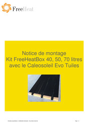 FreeHeat FreeHeatBox 40 Notice De Montage