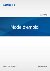 Samsung SM-R140 Mode D'emploi