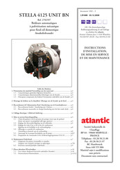 Atlantic STELLA 4125 UNIT BN Instructions D'installation, De Mise En Service Et De Maintenance