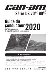 BRP Can-Am DS 90 X 2020 Guide Du Conducteur