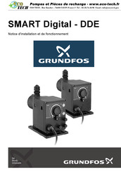 Grundfos SMART Digital DDE Série Notice D'installation Et De Fonctionnement