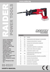Raider RD-RSL01 Manuel D'instructions