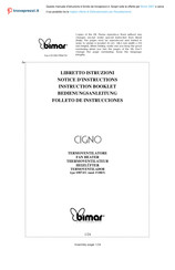 Bimar F100/3 Notice D'instructions