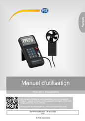 PCE Instruments PCE-007 Manuel D'utilisation