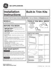 GE JX1095STBB Instructions D'installation