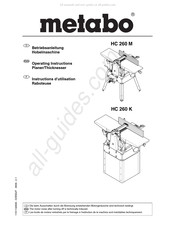Metabo HC 260 K Instructions D'utilisation