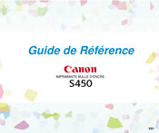Canon S450 Guide De Référence